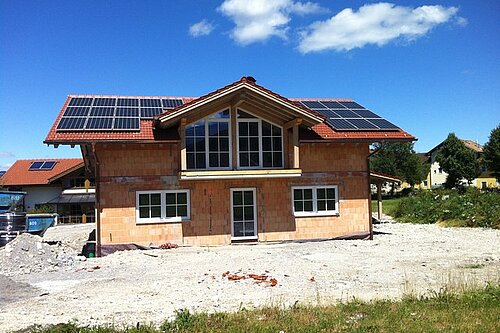 Photovoltaik auf Neubau