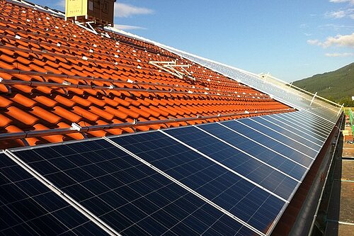 Photovoltaik auf einem Hausdach