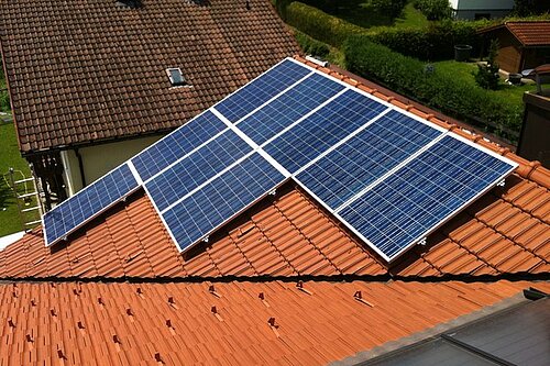Photovoltaik auf Privathaus